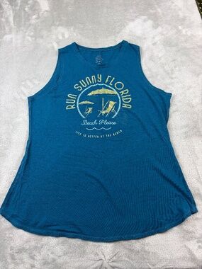 Raw Threads Athletics Florida Sleeveless Tank Top Women's L